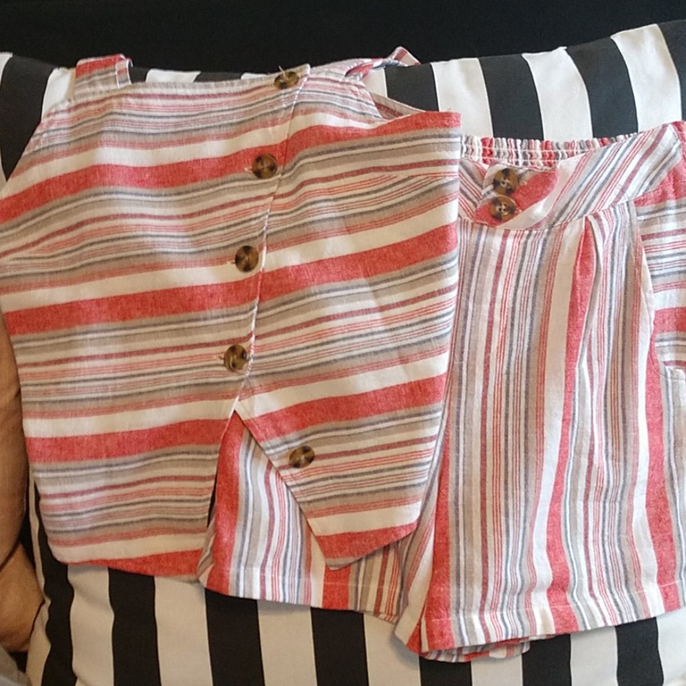 Habitual Girl tank and shorts